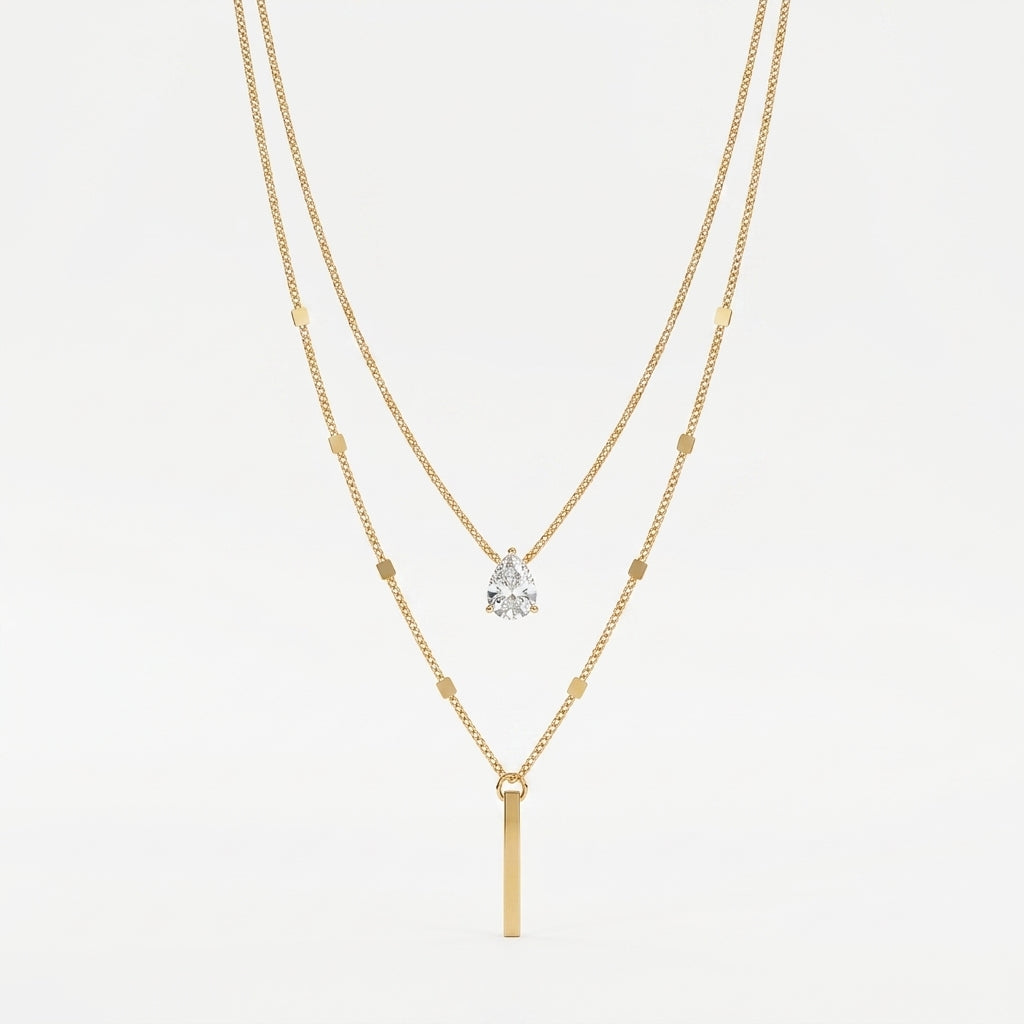 Colar Equilíbrio Dourado